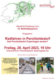 18. Mobilitätsplenum: Radfahren in Perchtoldsdorf