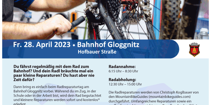 Gloggnitz | Radreparaturtag 28. April 2023