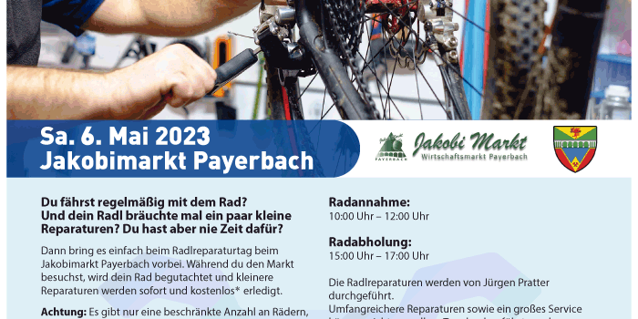 Payerbach | Radreparaturtag 6. Mai 2023