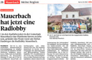 NÖN-Ankündigung zum 1. Radlobby Stammtisch in Mauerbach