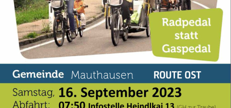OÖ Sternradeln mit Linzer Radparade – Route Ost ab Mauthausen – 16. Sept. 2023