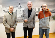 Radlobby Wiener Neustadt: <br>neuer Sprecher Stefan Narosy und Friedrich Krajnik beim Bürgermeister