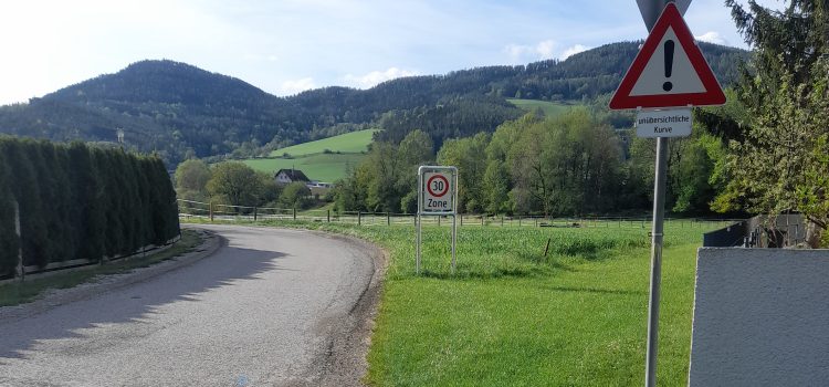 Neue “30 Zone” in Payerbach