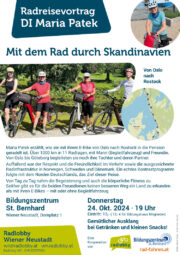 Wiener Neustadt: <br>Radreisevortrag von Maria Patek: Abenteuer in Skandinavien