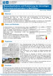 Bachelorarbeit zur Radverkehrsinfrastruktur in Bad Vöslau, Stand 2023
