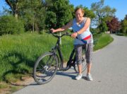Radlerin des Frühjahrs
