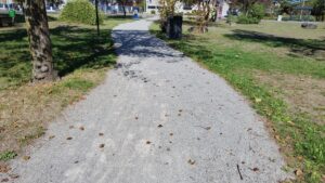 Geh- und Radweg durch den Eva Eigner Park