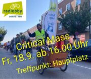 Wir laden ein zur 2. Critical Mass in Amstetten 18.9.2026