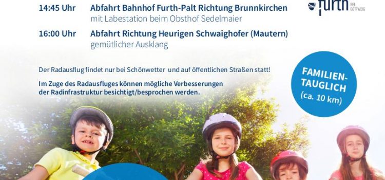 Europäische Mobilitätswoche: ARGE Radregion KremsSüd/Mautern/Furth initiiert Radausflug