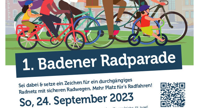 1. Radparade in Baden am 24.9.2023