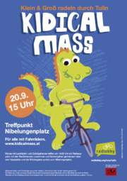 1. Tullner Kidical Mass: Wegen Hochwasser abgesagt. Neuer Termin am 15.11.