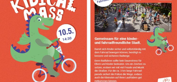 Krems: 5. Kidical Mass am 10. Mai 2025 14:30
