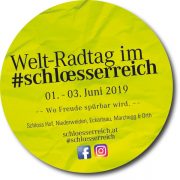 Am 3. Juni 2019 ist Welt-Radtag <br>Für Radfahrer gibts 20% Rabatt im Marchfelder Schlösserreich von 1.-3. Juni