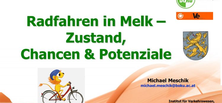 „Radfahren in Melk – Zustand, Chancen & Potenziale“ – Vortrag & Expertentalk