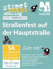 Street-Event Mödling am Samstag, 21. 9. 2019 (mit Radlobby-Infostand)