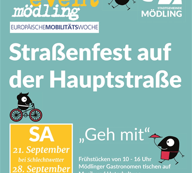 Street-Event Mödling am Samstag, 21. 9. 2019 (mit Radlobby-Infostand)