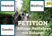 Radlobby Mödling startet Onlinepetition “Alltagsradfahren mit Zukunft” für Radweg Mödling-Gaaden