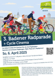 Radlobby Baden/Bad Vöslau | Radparade & Cycle Cinema am 6.4.2025