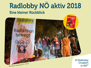 Radlobby NÖ aktiv 2018 – Ein kleiner Rückblick