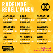 Radelnde Rebel*innen starten österreichweite Tour <br>18.-20. Sept. 2020: Aktionstage in St. Pölten