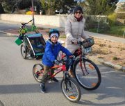 Radlerin des Frühlings