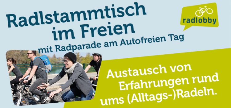 Radlstammtisch im Freien mit Radparade am 22.09.2020