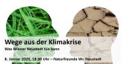 Mi. 8. Jänner <br>Naturfreunde Wiener Neustadt laden zum Gespräch <br>Wege aus der Klimakrise