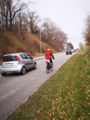 Wiener Straße – gefährliches Nadelöhr für das Radfahren in Melk