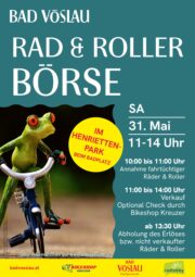 Radlobby Bad Vöslau | Rad und Roller Börse Bad Vöslau am 31.5.2025