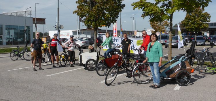 Einkaufen mit dem Rad – Aktion der Radlobby in der Europäischen Mobilitätswoche