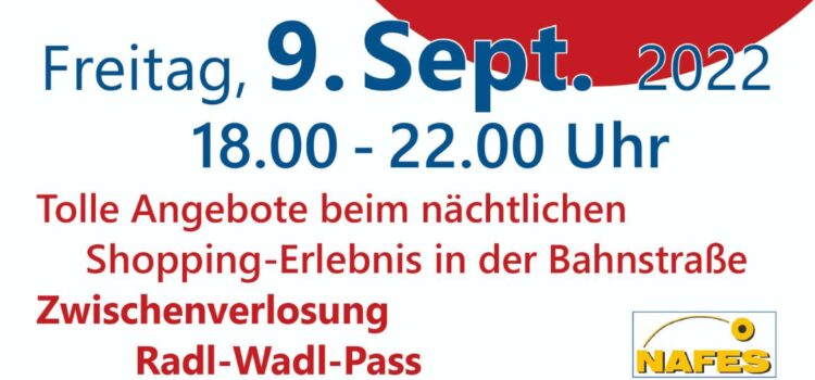 Radlobby auf der gans langen Einkaufsnacht in Gänserndorf 9. September