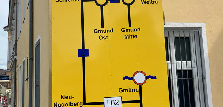 Information zur Sperre der Lainsitzbrücke / Informace pro cyklisty a chodce