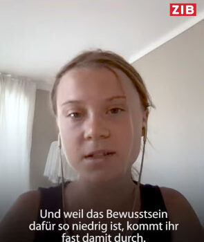 Greta Thunberg beim Austrian World Summit 2021