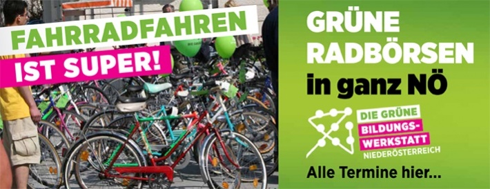 Grüne Radbörsen in ganz Niederösterreich