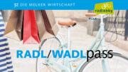 Aktion „Einkaufen mit dem Fahrrad und zu Fuß in Melk – RadlWadlPass 2023″ startet am 29.4.2023