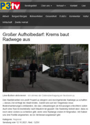 Krems: P3-TV-Beitrag über Radfahren